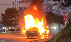 Görenler inanamadı: Alev alev yol aldı