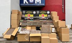 700 bin makaron ve 1720 paket nargile tütünü ele geçirildi