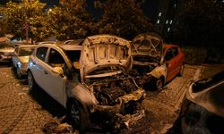 Beşiktaş'ta park halindeki 4 araç yandı