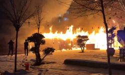 Diyarbakır’da kafede yangın paniği