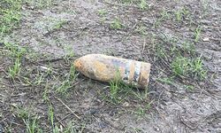 Piknik yaparken top mermi buldu!