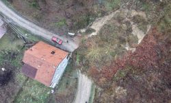 Sinop'ta korkutan heyelan