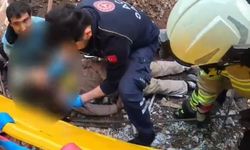 Başına demir saplanan işçi yaralandı