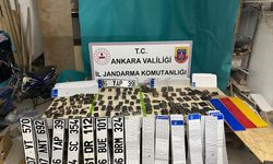 Ankara'da sahte plaka operasyonu!