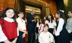 Cumhurbaşkanı Erdoğan çocukları kabul etti!
