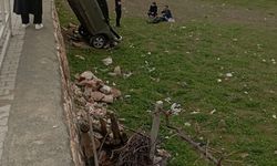 Elazığ'da araç şarampole yuvarlandı