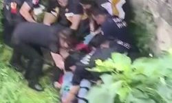 Sulama kanalında can verdi