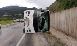 Tokat’ta minibüs devrildi: 4 yaralı