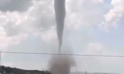 Çankırı'da oluşan dev hortum paniğe sebep oldu