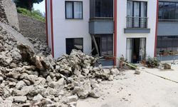 İstinat duvarı 2 daireyi kullanılamaz hale getirdi