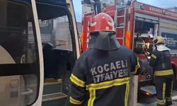MHP'lileri taşıyan otobüste yangın