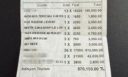Adisyon değil servet: Tam 870 bin 150 TL