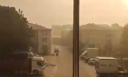 İnegöl, dolu ve sağanak yağışa teslim oldu