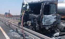 Mardin'de tırda çıkan yangın söndürüldü