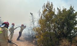 Balıkesir'de orman yangınına müdahale ediliyor