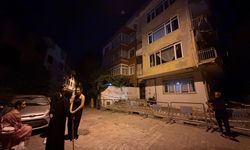 4 katlı binanın balkonunda çökme meydana geldi!
