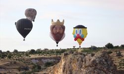 Kapadokya'da gökyüzünde masalsı şölen