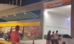 Benzinlikte sopalı kavga kamerada!