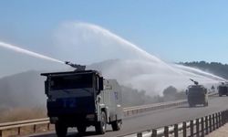 Yangına TOMA müdahalesi