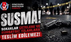 Gazetecilerden çeteler ve ruhsatsız silahlar için sert tepki!
