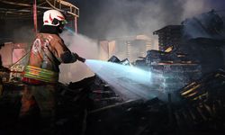 Palet fabrikası alevlere teslim oldu!