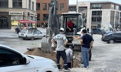 Malatya'da panik anları: Doğalgaz borusu patladı