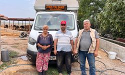 Hayvanlarını kaybeden kadına hayırseverlerden inek ve maddi destek