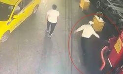 Akaryakıt istasyonunda pompacıya silahlı saldırı kamerada!