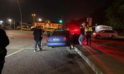 ‘Dur’ ihtarına uymadı, kaza yapmış halde yakalandı!