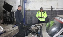 Drift cezasını ödememek için 15 dakikada aracı parçaladı!