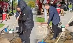 DEM Parti’nin açıklama yaptığı alanı sirkeli suyla yıkatan YRP'li isim hakkında suç duyurusu
