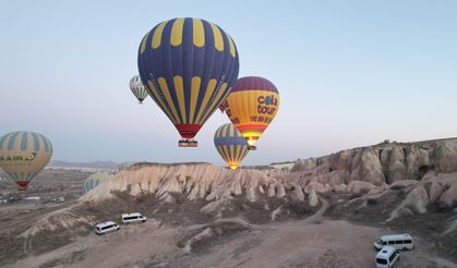 Kapadokya’da balonlar Gazze için havalandı