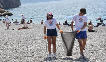 Antalya'da deniz ve kıyılarda plastik kirliliğiyle mücadele!