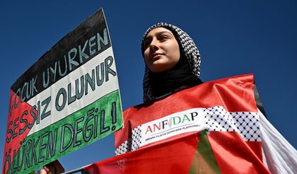 Ankara'da Filistin'e Destek Yürüyüşü