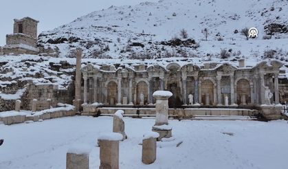 Sagalassos Antik Kenti beyaza büründü!