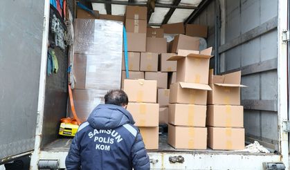 Samsun'da 2 ton etil alkol ele geçirildi