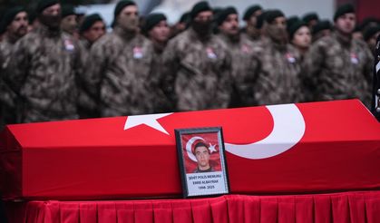 Şehit polise son veda