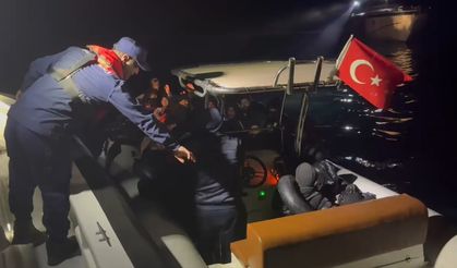 İzmir açıklarında 28 düzensiz göçmen yakalandı!