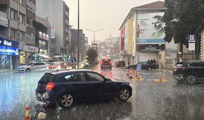 Trakya'da sağanak yağış etkili oldu
