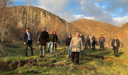 Sivas’ta heyelan paniği