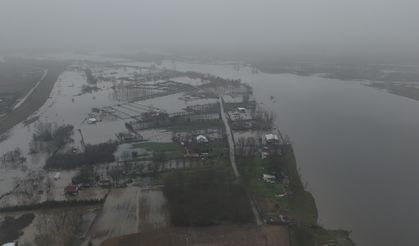 Taşkın riski bulunan Meriç Nehri’nde debi düşüyor