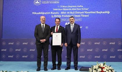 YÖK ve AFAD arasında afete hazır üniversite protokolü imzalandı