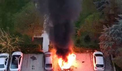 Diyarbakır’da site içinde korkutan yangın