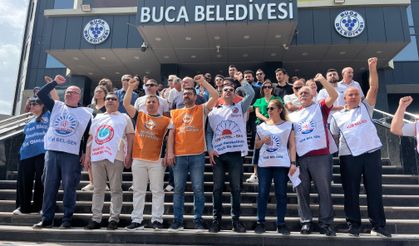 Buca Belediyesi'nde memurların eylemi sürüyor