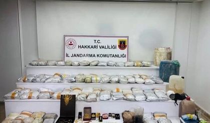 Hakkari'de 626 kilo uyuşturucu ele geçirildi!