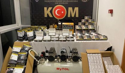 Binlerce makaron ve kaçak telefon ele geçirildi!