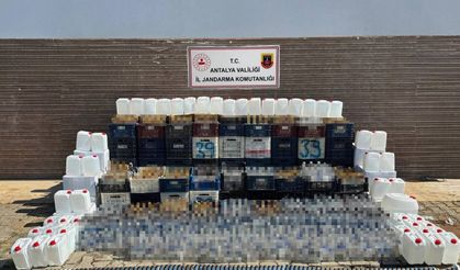 Alanya'da kaçak alkol operasyonu