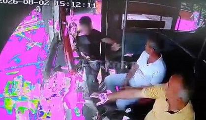 Şehir magandası otobüs şoförüne saldırdı!