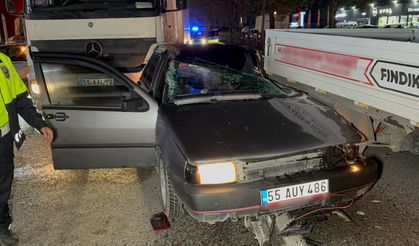 Samsun'da 4 araçlı zincirleme kaza