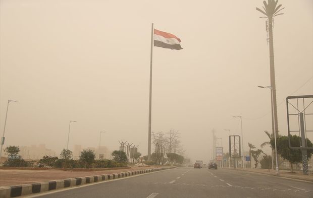 Mısır'da kum fırtınası